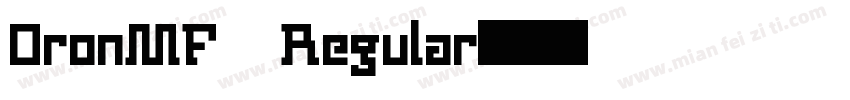 OronMF Regular字体转换